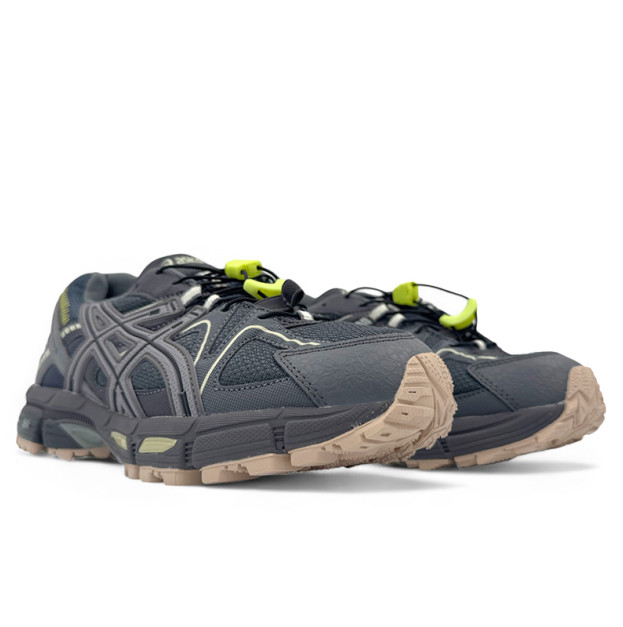 Asics Gel Kahana 8 Black Grey Green З ХУТРОМ