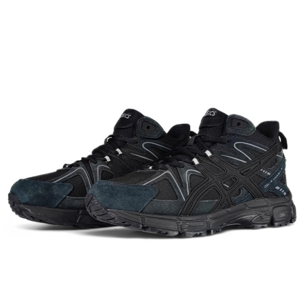 Asics Gel Kahana 8 High Black Grey Suede С МЕХОМ